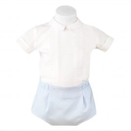 Conjunto camisa y ranita bebe. Miranda Textil (Ref.23/0032/23)