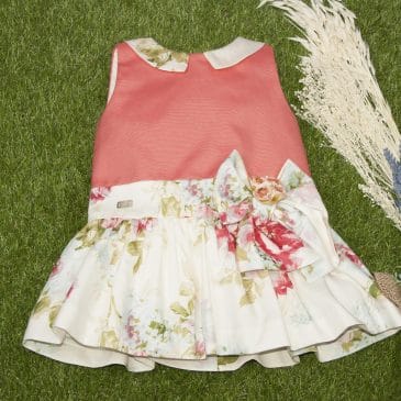 Vestido con falda estampada coleccion Topacio MARTA Y PAULA (Ref. 0522)