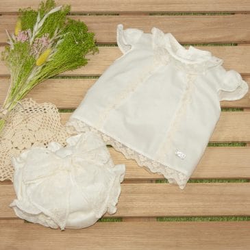 Conjunto Blusa y Ranita colección Nacar MARTA Y PAULA (Ref. 1801)