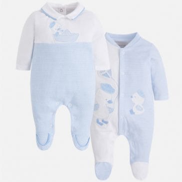 Pack de dos pijamas largos pollitos. Mayoral-NewBorn (Ref. 1722)