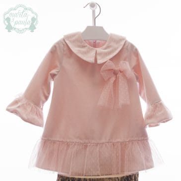Vestido en terciopelo y manga larga Familia Misuri. Marta y Paula (Ref. 5161)