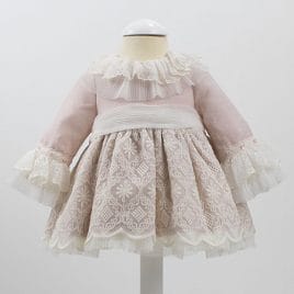 Vestido Encaje talle alto. Colección Rosa Loan Bor (Ref. 1824482)