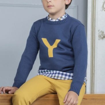 Jersey Infantil de punto Y, colección de YOEDU