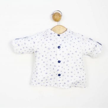 Camisa Plumeti Estampado Estrellas. Confecciones Popys (Ref. 20604)