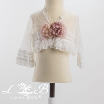 Chaqueta Ceremonia Calada, Manga Francesa y Encaje. Loan Bor (Ref.1918618)