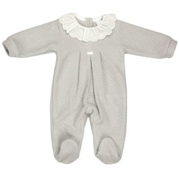 Pelele Tundosado Invierno Bebe. Color Gris. Babidu. (Ref. 19412)
