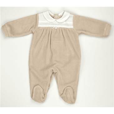 Pelele Tundosado Invierno Bebe. Color Celeste. Babidu. (Ref. 19425)