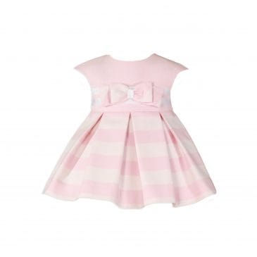 Vestido Bebe Manga Corta Rayas. Miranda (Ref. 27/0143/V)