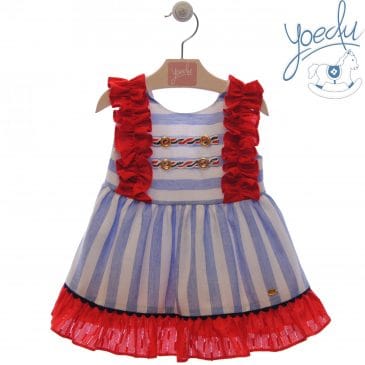 Vestido Infantil Marinero . Familia Camelia. Yoedu