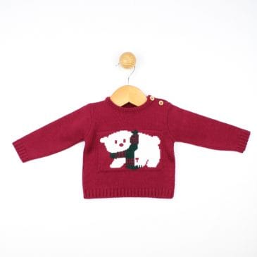 Jersey en Punto Dralon Estampado Osito. Confecciones Popys (Ref. 23334)