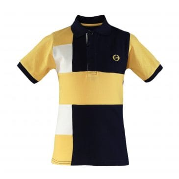 Polo Infantil Marino y Mostaza. Miranda (Ref. 29/1316/P)
