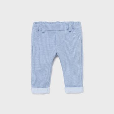 Pantalón Cuadros Largo Felpado. Mayoral New Born. Ref (2518)