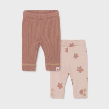 Pack de 2 Leggins Estampados. Mayoral New Born. Ref (2706)