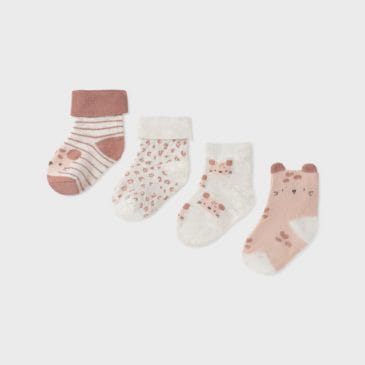 Pack de 4 Pares de Calcetines Estampados. Mayoral New Born. Ref (9426)