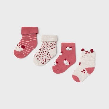 Pack de 4 Pares de Calcetines Estampados. Mayoral New Born. Ref (9426)