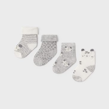 Pack de 4 Pares de Calcetines Estampados. Mayoral New Born. Ref (9426)