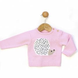 Jersey de Punto Bebe con Erizo Bordado. Confecciones Popys (Ref.25023)