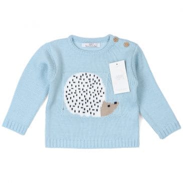 Jersey de Punto Bebe con Erizo Bordado. Confecciones Popys (Ref.25023)