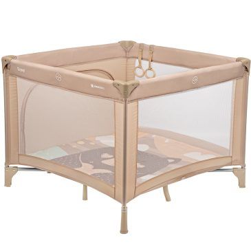 Parque Cuna Cuadrado Enjoy Beige Bear. Kikkaboo