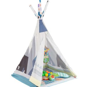 Manta de Juego Teepee 2 en 1 Adventure Azul. Kikaboo
