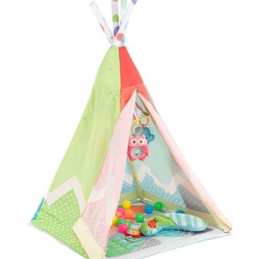 Manta de Juego Teepee 2 en 1 Adventure Rojo. Kikaboo