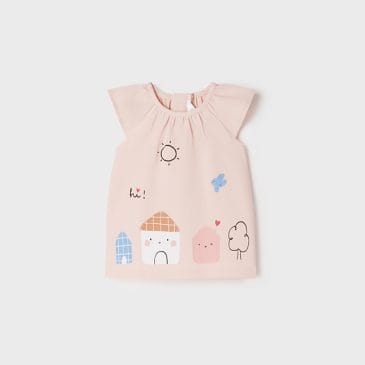 Vestido Serigrafiado Punto de Algodon  ECOFRIENDS. Mayoral (Ref. 1878)