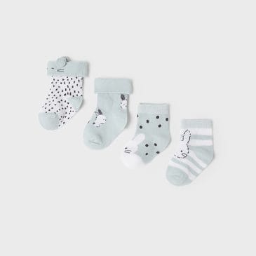 Pack de 4 Pares de Calcetines Estampados. Mayoral New Born. Ref (9577)