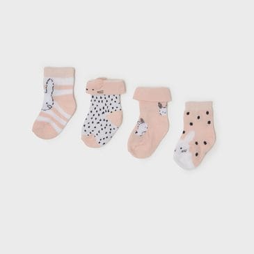 Pack de 4 Pares de Calcetines Estampados. Mayoral New Born. Ref (9577)
