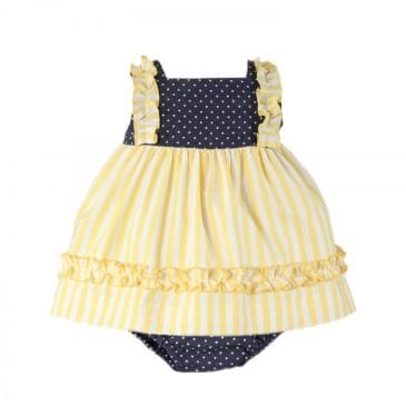Vestido Bebe de Rayas con Braguita. Miranda