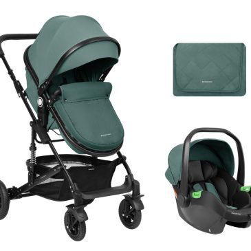 Cochecito de paseo 3 en 1 Amaia Verde Agua (Mint). Kikaboo
