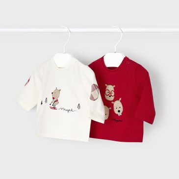 Set de 2 Camisetas M/L Niño Muerdago. Mayoral