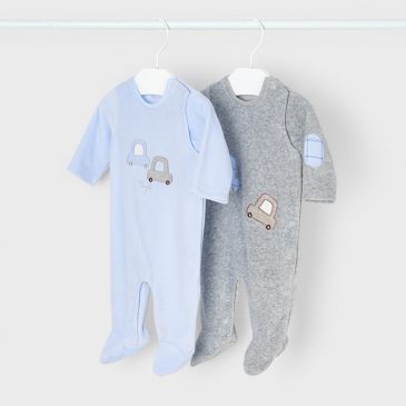 Pack de 2 Peleles Tundosados Cielo. Mayoral.