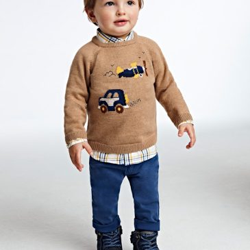 Pantalón Slim Fit Bebe Azul. Mayoral.