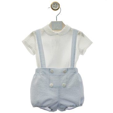 Conjunto Peto Bebe Celeste Familia Lily. Yoedu