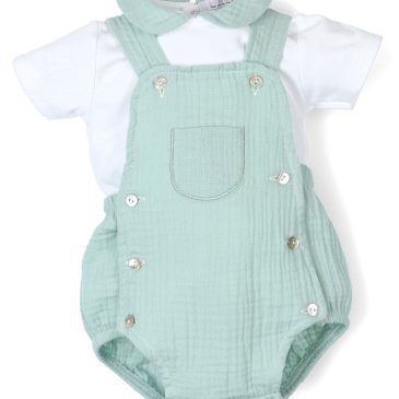 Conjunto Peto Popelín Verde Agua. Confecciones Popys