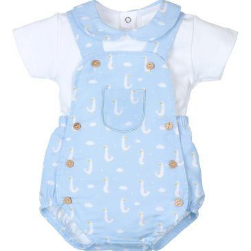 Conjunto Peto Estampado Gansos. Confecciones Popys