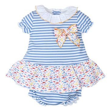 Vestido Marinero Estampado con Braga. Confecciones Popys