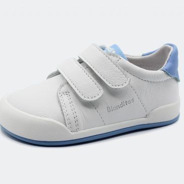 Calzado BLANDITOS Londres Blanco y Azul