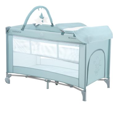 Cuna Viaje 2 nivel Medley Plus Menta Kikkaboo