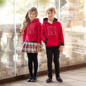 Sudadera Niño Felpada Roja. Miranda