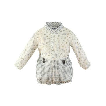 Conjunto Camisa y Pant. Cuadros Miranda
