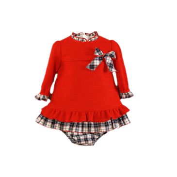 Vestido Bebe Rojo y Marino. Miranda