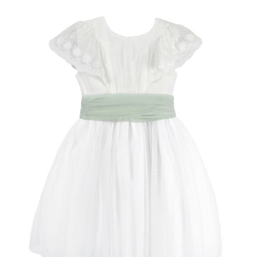 Vestido Arras Manga Cascada B. Roto Amaya