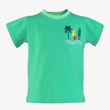 Camiseta Niño Pato Verde Agua. Miranda