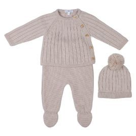 Conjunto Bebe Rayas Tierra o Verde Popys