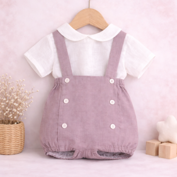 Peto Malva y Camisa en Lino Gonzalo
