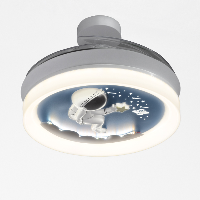 Iluminación LED neutra. Ventilador Houston luz LED neutra