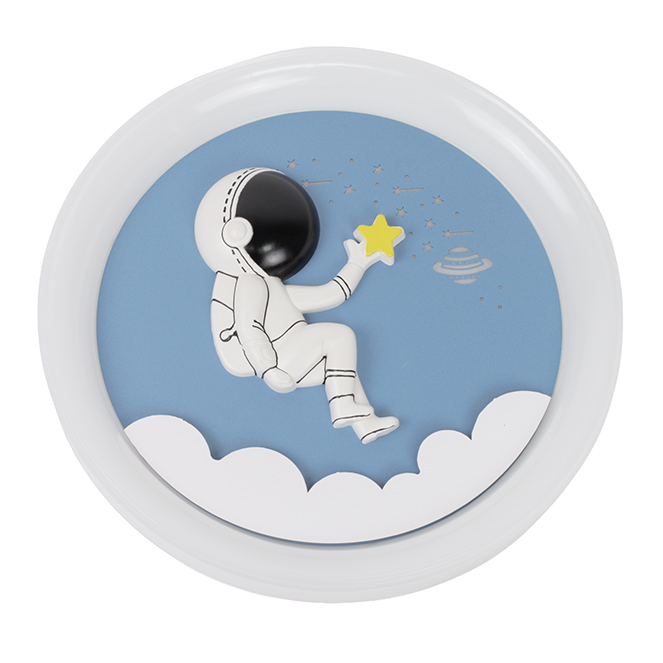 Plafón decorativo con astronauta Houston. Ventilador de techo infantil Houston astronauta